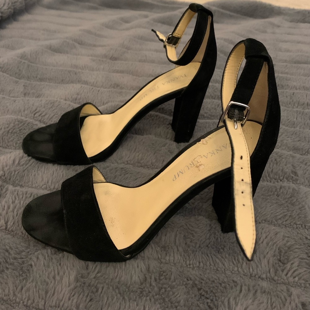 black high heels